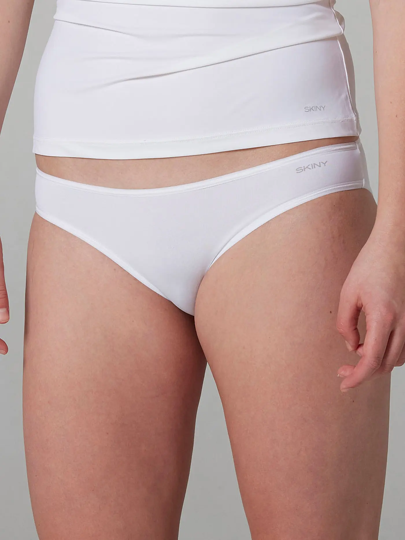 SKINY | Rio-Slip 2-er Pkg. "Micro Lovers" (Beige) | weiss
